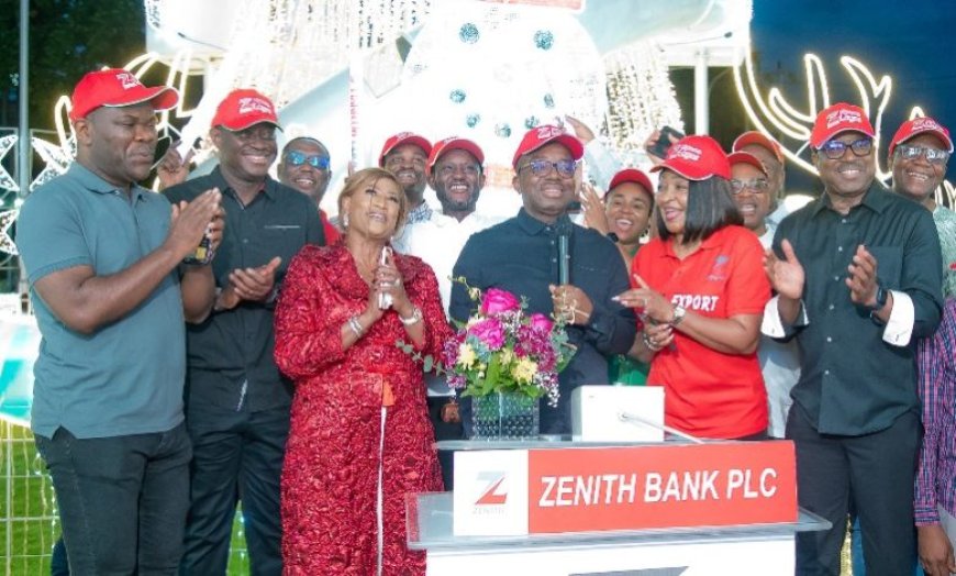 Yuletide: Zenith Bank Decorates Ajose Adeogun With Christmas Light
