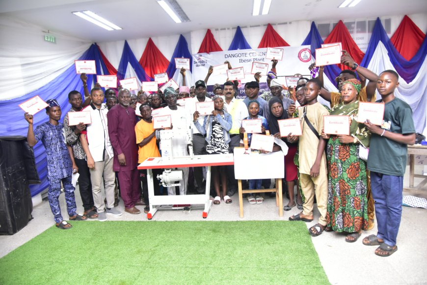305 Youths Of Host Communities Graduates From Dangote Cement’s Vocational Empowerment Programmes  …OGUN GOVT GIVES KUDOS TO IBESE PLANT