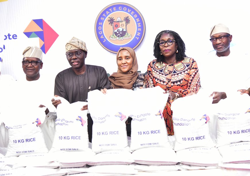 Palliatives: Dangote donates 80,000 bags of rice to Lagos residents  … Sanwo-Olu says Dangote prioritize Nigerians’ welfare above profit