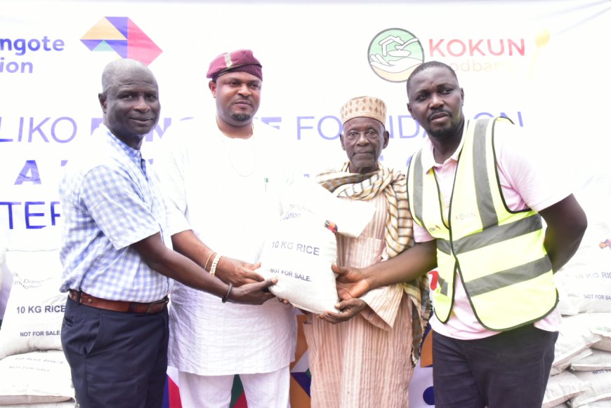 Economic hardship: Dangote Foundation distributes rice to host communities …shares 40,000 bags in Ogun