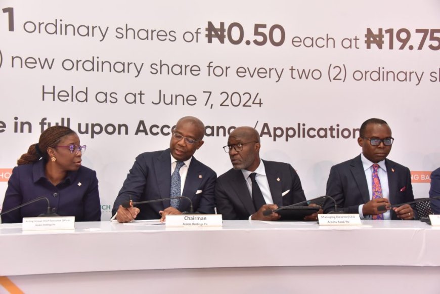 Access Holdings Plc Holds Signing Ceremony in Respect of Proposed ₦351 Billion Rights Issue
