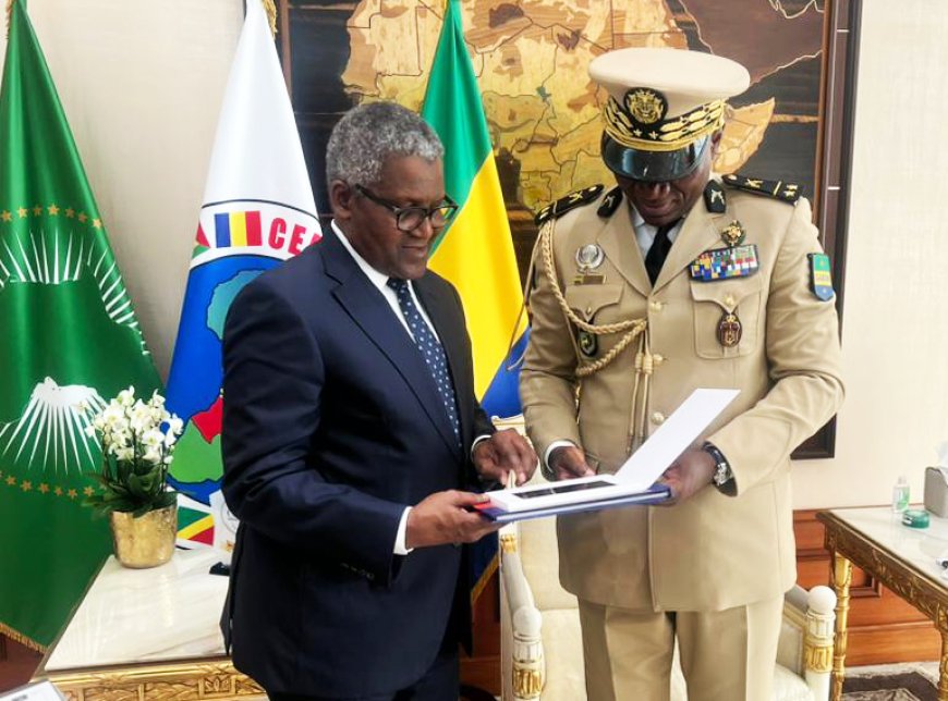 President Nguema of Gabon invites Dangote to invest in Cement, Fertilser production in country