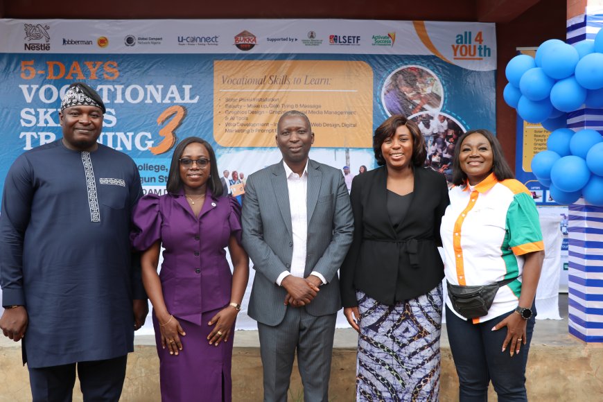 Alliance for Youth Nigeria: Nestlé Nigeria, others remain committed in ensuring  young  are prepared for today's challenges, equipped to lead with innovative solutions in digital-driven future. ………Reaches 1,331 Youths in Vocational Skills