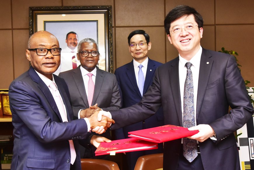 SIGNING CEREMONY OF THE STRATEGIC COOPERATION AGREEMENT BETWEEN DANGOTE INDUSTRIES LIMITED AND CHINA NATIONAL BUILDING MATERIALS GROUP CO. LIMITED (CNBM) IN LAGOS ON WEDNESDAY, OCTOBER 2, 2024.