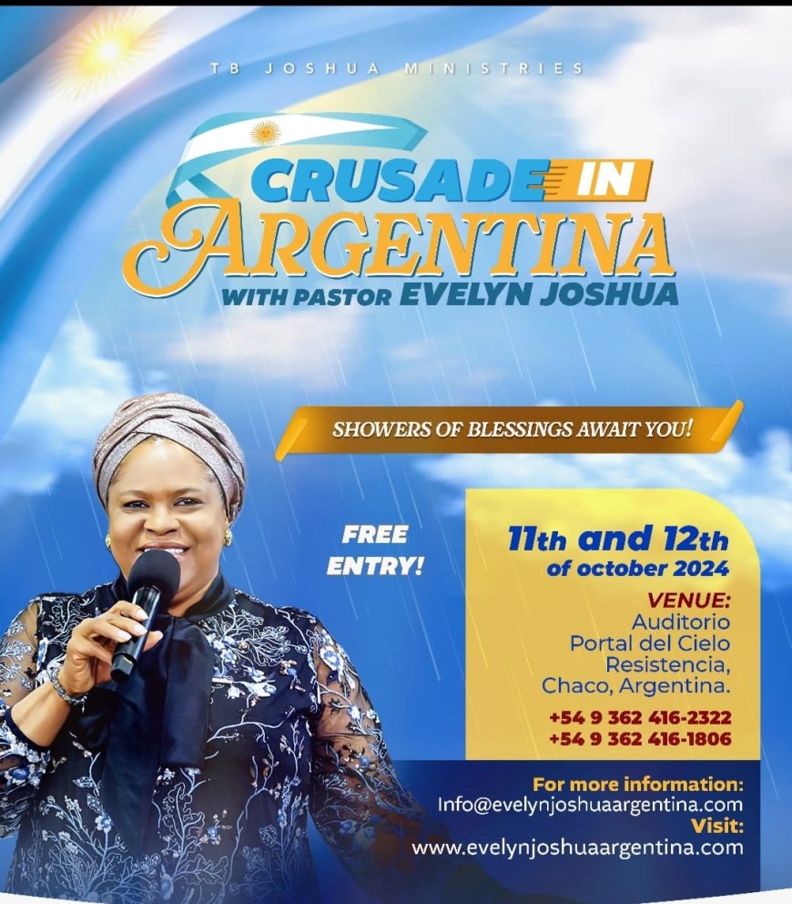 Latin America In High Expectations Waiting  To Welcome Pastor Evelyn Joshua’s  Crusade in October 11th, 12th