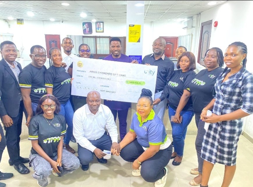 Unity Bank, Cashtoken Rewards Promo Produces Millionaire