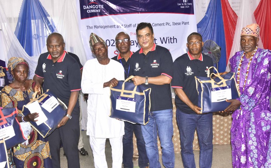 Dangote Cement Ibese Fetes Senior Citizens in Host Communities …Gives free medical checks, drugs, wheelchairs