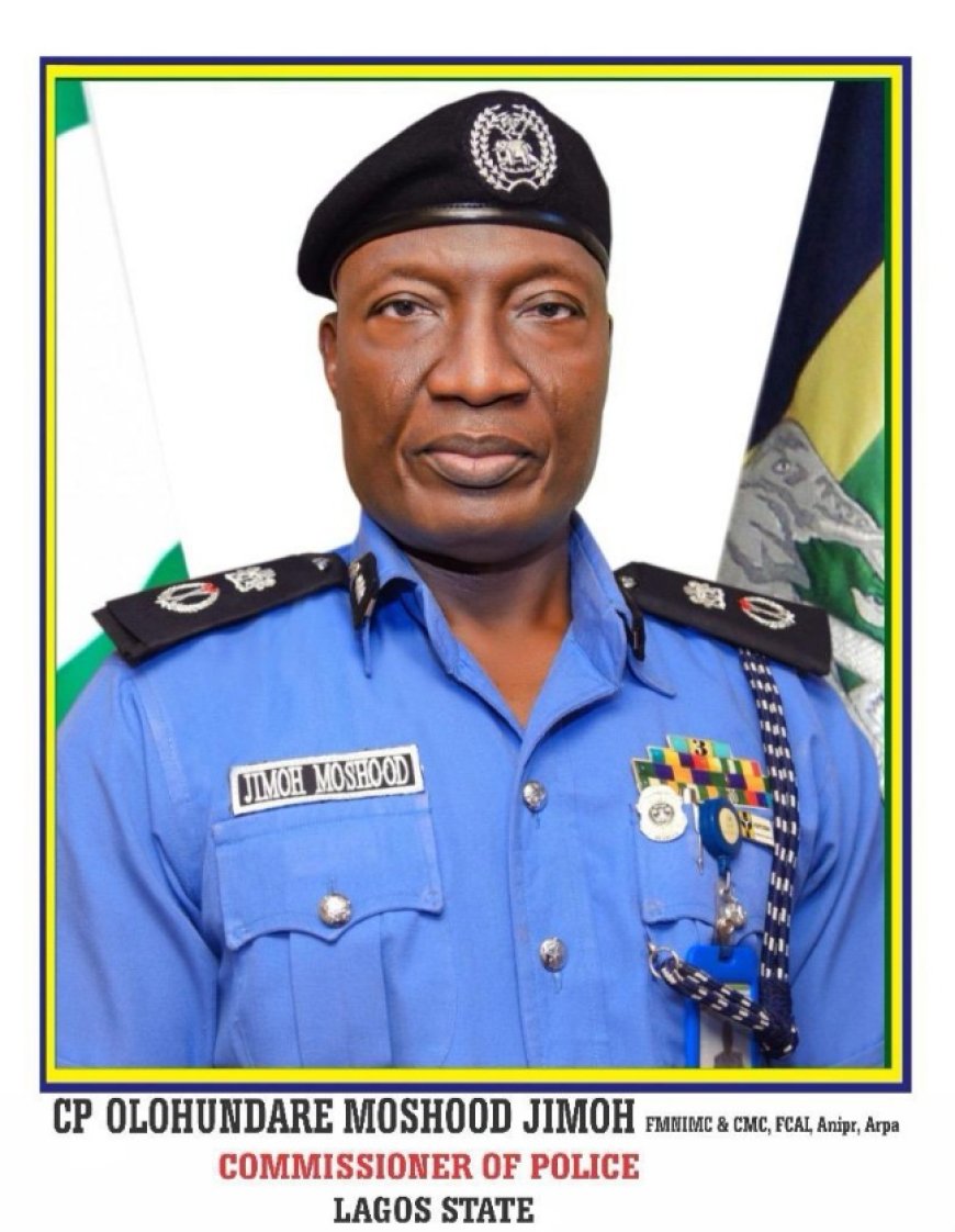 CRAN WELCOMES CP JIMOH, PLEDGES SUPPORT FOR SAFER LAGOS