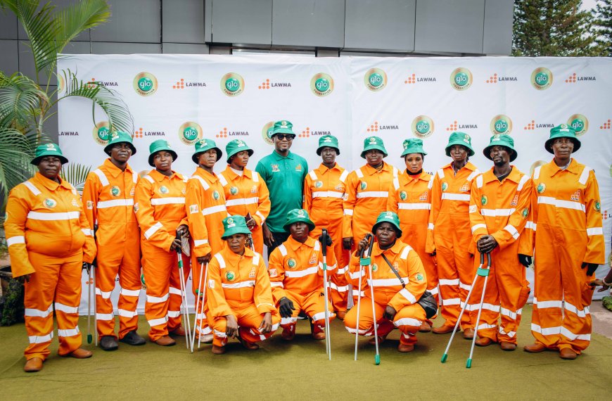 Glo Foundation celebrates unsung heroes, rewards LAWMA sweepers with gifts, skills training