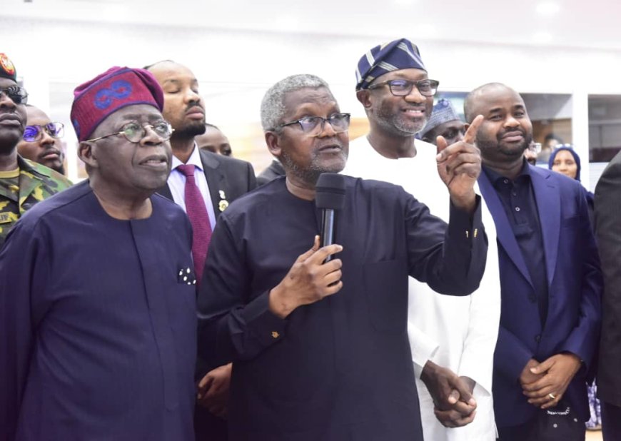 Dangote Names Refinery Access Road After President Tinubu, Credits Him as Free Trade Zone Visionary