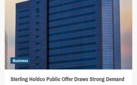 Public Offer Drive: Investors Compete for Sterling Holdco Shares