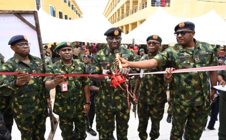 Army Chief commissions projects, commends 81 division troops for discipline, regional deployment