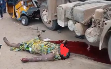 Lagos: 2 dead, 3 injured as dangote mixer truck crushes vehicles at iyana meiran