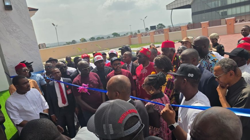 GOVERNOR SOLUDO COMMISSIONS CHINUA ACHEBE INTERNATIONAL AIRPORT'S PROTOCOL LOUNGE IN ANAMBRA, RESTATES COMMITMENT TO AVIATION INFRASTRUCTURE IMPROVEMENT.