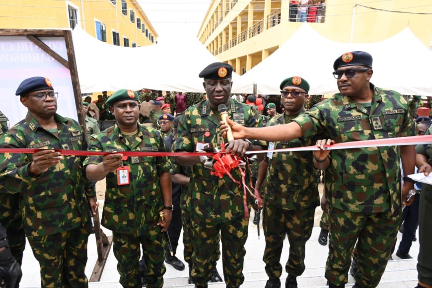 Army Chief commissions projects, commends 81 division troops for discipline, regional deployment