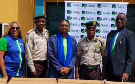 Fidelity Bank Donates Essential Items to Ikoyi Correctional Centre