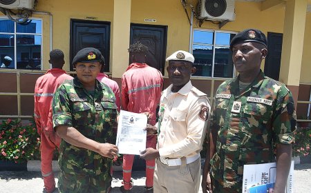 NNS BEECROFT intercepts illegal migration attempt, transfers suspects to Immigration for due process, repatriation