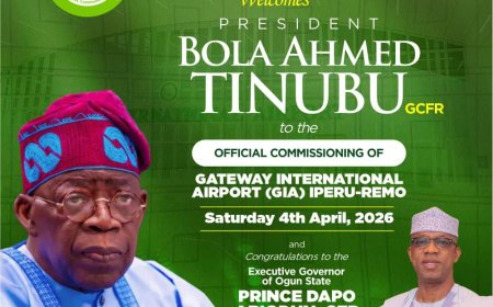 Aare Adetola Emmanuelking Welcomes President Tinubu to Gateway International Airport Commissioning in Iperu-Remo