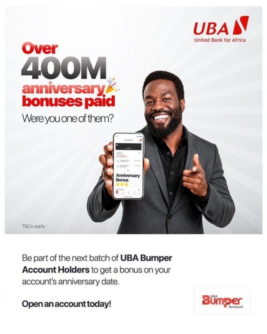UBA Rewards Customers with Over ₦400m Anniversary Bonus