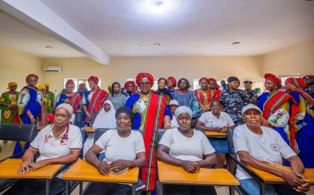 Disu Charge Women To  Embrace AI, Vocational Skills For Economic Empowerment  ….Pledges Upgrade of POWA Skill Acquisition Centre, Improved Staff Welfare