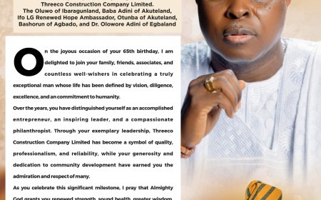 Adron Group Chairman Celebrates Business Icon Otunba Muraina Banjoko at 65