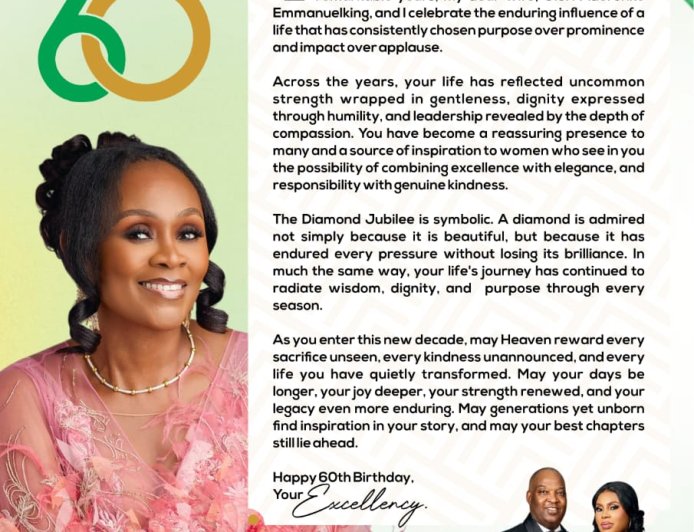 Adron Group Chairman Pays Glowing Tribute to Ogun First Lady at 60