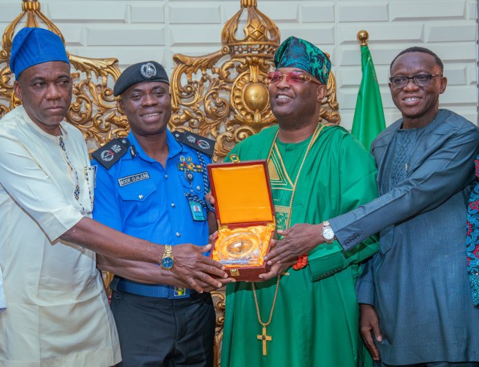 Aare Adetola Emmanuelking Leads Security Summit In Remoland, Hosts CP, Olubode Ojajuni, Ogun State Commissioner of Police ...Advocates stronger community policing to combat emerging security threats