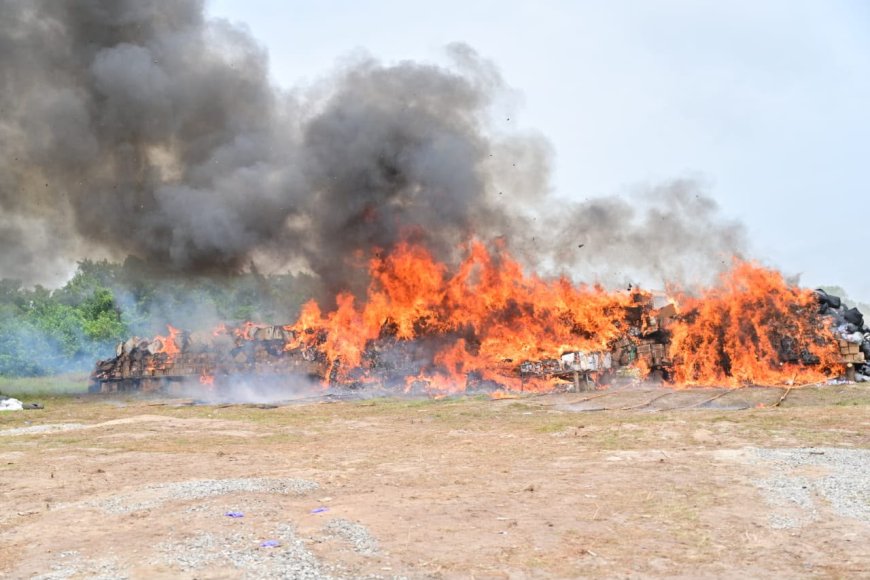 NDLEA Torches N301BN Drugs in Lagos, Vows To Chrush Cartels  …. Drug barons, financiers have nowhere to hide